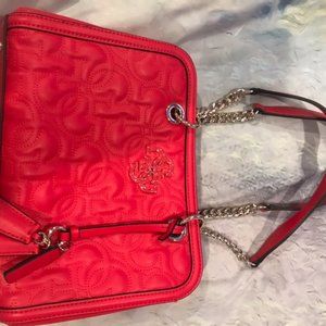 Guess red Shoulder handbag satchel